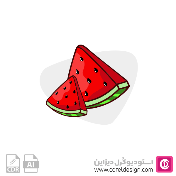 وکتور پترن هندوانه