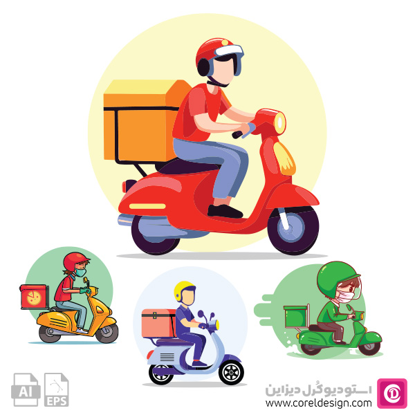 دانلود مجموعه وکتور پیک موتوری